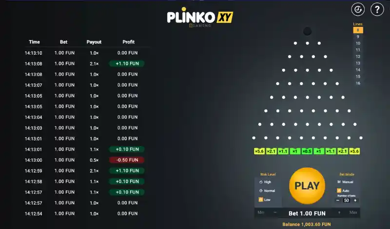 Plinko XY